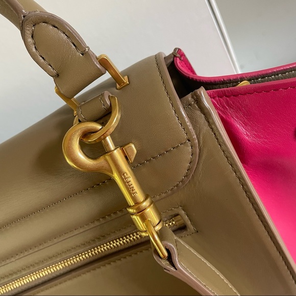 LIKE NEW Celine Trapeze Medium Bicolor Leather Bag - Picture 7 of 16